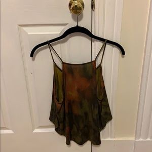 Silence & Noise Green/Burnt Orange Tank